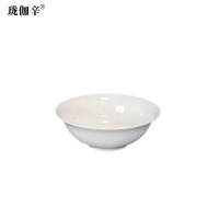 珑伽辛 耐高温加厚白色密胺碗 4.5英寸/个