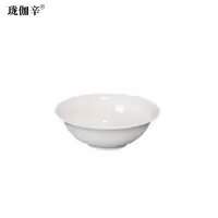 珑伽辛 耐高温加厚白色密胺碗 4.5英寸/个