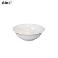 珑伽辛 耐高温加厚白色密胺碗 5英寸/个