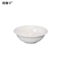 珑伽辛 耐高温加厚白色密胺碗 5英寸/个