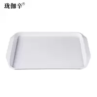 珑伽辛 耐高温密胺双耳托盘 43.2*30*3.2cm/个