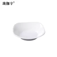 珑伽辛 耐高温密胺餐具四方盘 5英寸/个