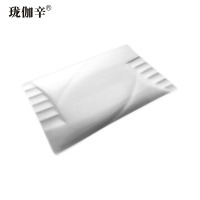 珑伽辛 陶瓷餐具长方盘子 长方钢琴盘 10英寸/个