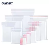 CONGERT 自封袋 8丝(0.08mm)*4*6cm(500个)包