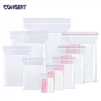 CONGERT 自封袋 8丝(0.08mm)*2号6*9cm500个 包