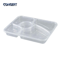 CONGERT 一次性餐盒 五格1250ml 箱