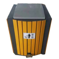 琪佳鸿脚踏钢木垃圾桶