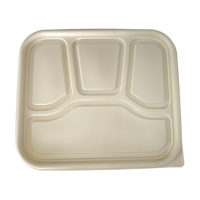 金胜星 一次性降解四格餐盒 1000ml 200套/箱