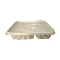金胜星 一次性降解六格餐盒 1300ml 200套/箱