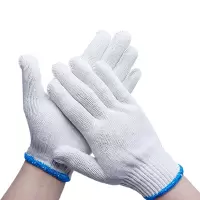 针织线手套加厚加密棉纱劳保手套装卸工地干活作业手套