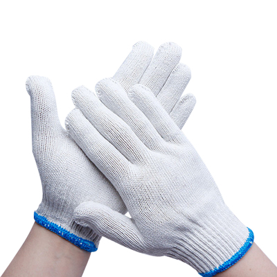 针织线手套加厚加密棉纱劳保手套装卸工地干活作业手套