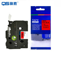 旗胜 标签色带18mm 红底黑字TZe-441 个