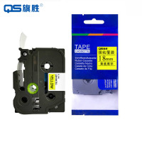 旗胜 标签色带18mm 黄底黑字TZe-641 个