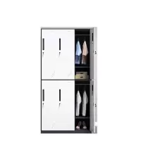 佳美良品 灰白套色六门更衣柜 B019/台