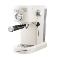 家用全半自动浓缩蒸汽打奶泡一体机专业可视化压力表15Bar萃取EDC-KF2