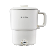 七彩叮当便携式304不锈钢烧水壶 出差旅行小型烧水电水壶可折叠智能防干烧2档调节0.8L SS02