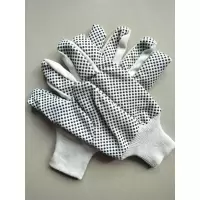 冬祥防滑耐磨帆布点胶手套