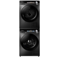 小天鹅小乌梅洗烘套装 10公斤滚筒洗衣机+热泵烘干机双变频水魔方智投超薄全嵌TG100LVIC+TH100VH81MAX