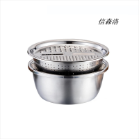 信森洛 不锈钢刨丝盆 加深沥水盆/件