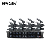 监控配件册视监控配件UHF无线麦克风一拖八(配方杆会议鹅颈式话筒)TP-8008套