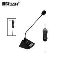 监控配件册视万能无线麦克风一拖一(UHF、3.5&6.35接收器、会议话筒)M-300套