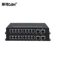 册视2路电话加2路千兆网络电话语音转光纤收发器CS-2P2ET对