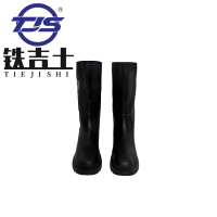 铁吉士 高筒男士雨鞋 黑磨砂 单位:双