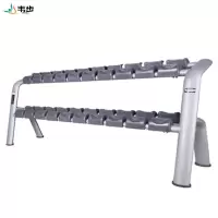 韦步wellBu6044商用双层哑铃架10付哑铃置放架健身房横排哑铃存放架