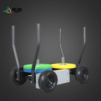 韦步 雪橇车不带框的负重坦克车爆发力可调阻力推车训练私教小工具健身器材 常规款(不带框)