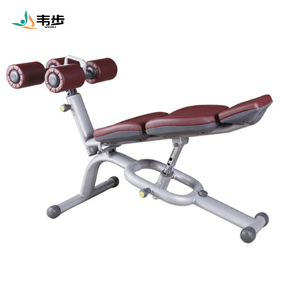 韦步wellBu6035商用可调式腹肌训练椅健身房仰卧起坐椅腹肌凳下斜推举健身器材