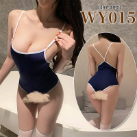 九里晴川性感吊带海蓝连体ins风修身显瘦内衣女免脱成人用品 WY015 均码