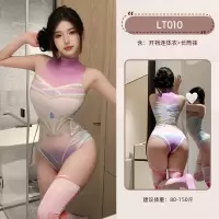 九里晴川情趣内衣游戏制服连体衣开档免脱二次元系列武则天 九里晴川LT010[武则天连体衣-紫] 均码