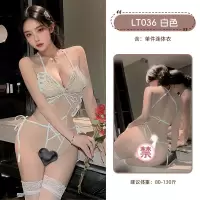 九里晴川性感纯欲风吊带连体衣深V蝴蝶透肤露背系带绑带设计显瘦 九里晴川LT036[蝴蝶镂空连体衣-开裆-灰] 均码