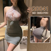 九里晴川内衣性感透视睡衣蕾丝连衣裙调味修身免脱成人用 Q0041 均码