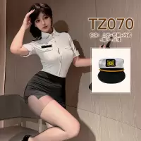 九里晴川内衣性感睡衣黑白制服套装开裆免脱女式修身成人用品 TZ070 均码