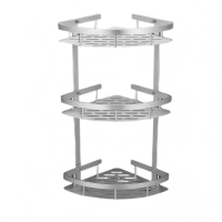 澎铭源 太空铝浴室卫生间层架 三层加厚置物架610*220mm/个