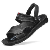 NAKEZG男士拖鞋2024夏季新款潮软底中老年爸爸外穿两用沙滩凉鞋