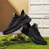 NAKEZG男鞋2024新款夏季薄款网面透气休闲运动鞋男士软底防滑轻便跑步鞋