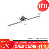 STOTO官方品牌旗舰枪灰色毛巾架免打孔卫生间毛巾杆带挂钩极简轻奢单杆