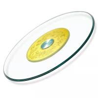 曲上餐桌玻璃转盘800mm-900mm个