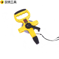 欧克 黄塑壳钢架尺手提式手摇钢卷尺 30mOK-1011 把