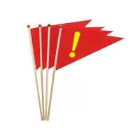 六羊纺 多用途三角旗 30*45cm/面 红色