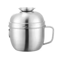 稳帆甄选 304不锈钢三层快餐杯泡面碗14cm CJ6002/个