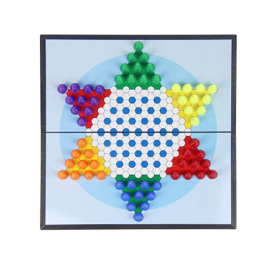 稳帆甄选 可折叠棋盘60颗磁性跳棋套装 YD1102/套