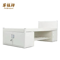 钢制加厚营房单层铁床内务柜鞋架制式铁架床 加厚单人床 SHX-2458 张