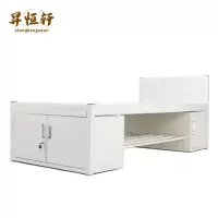 钢制加厚营房单层铁床内务柜鞋架制式铁架床 加厚单人床 SHX-2458 张