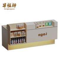 吧台收银台便利店超市柜台桌店铺小型柜台展示架奶茶店前台接待台收银台 SHX-6782 个