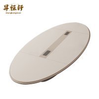 高端轻奢烤漆会议桌长桌现代简约大型会议室商务开会桌椅组合办公 椭圆异形桌 SHX-2553 张