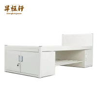 钢制加厚营房单层铁床内务柜鞋架制式铁架床 加厚单人床 SHX-026 张