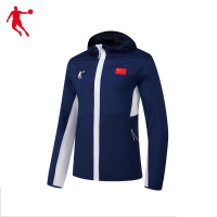 乔丹 梭织夹克 团购专享梭织夹克 男女同款 蓝丝绒/乔丹白 ZJD43221963A 件(XL)